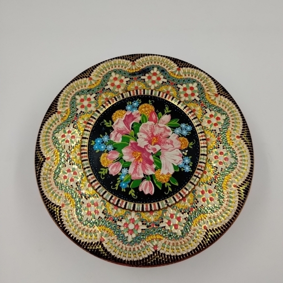 Daher Metal sewing Tin Box Container mosaic design made in in Holland - Picture 3 of 11